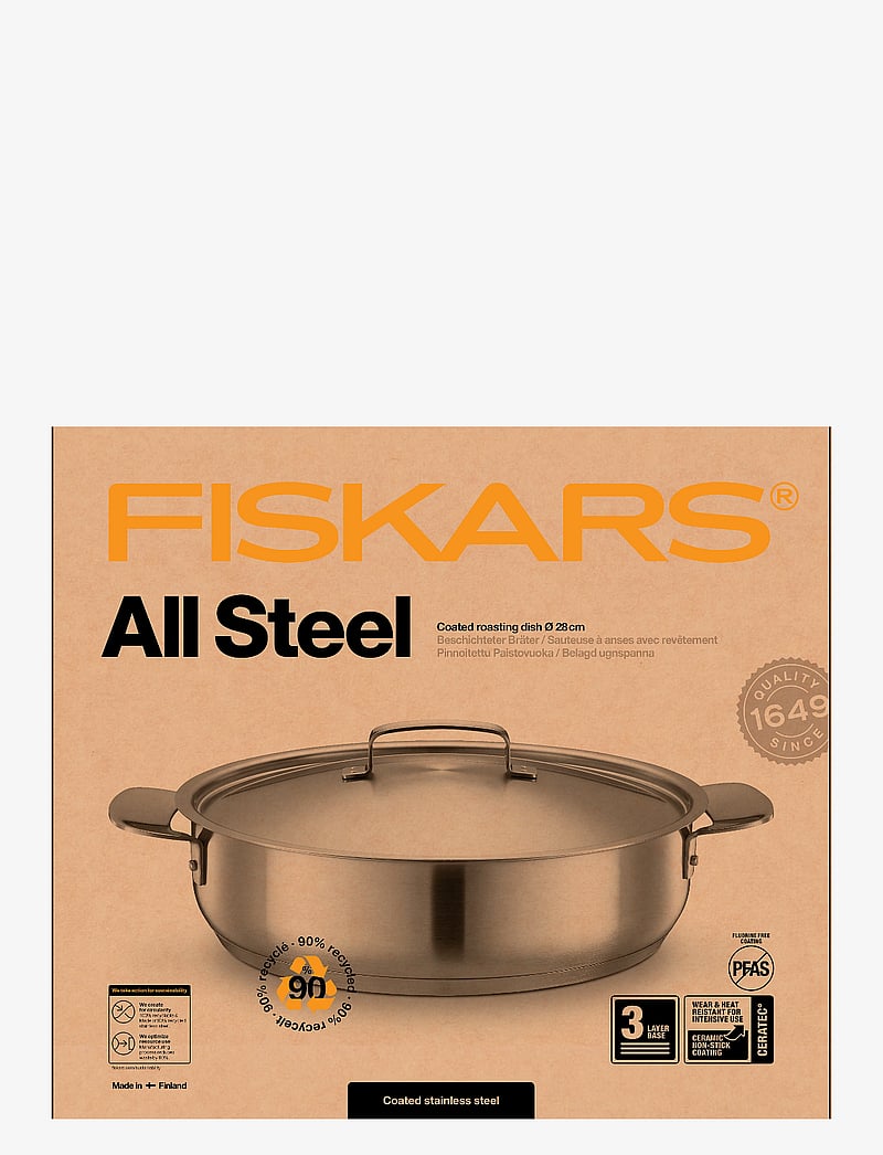 Fiskars - All steel oven pan 28 cm - osta hinna alusel - steel - 2