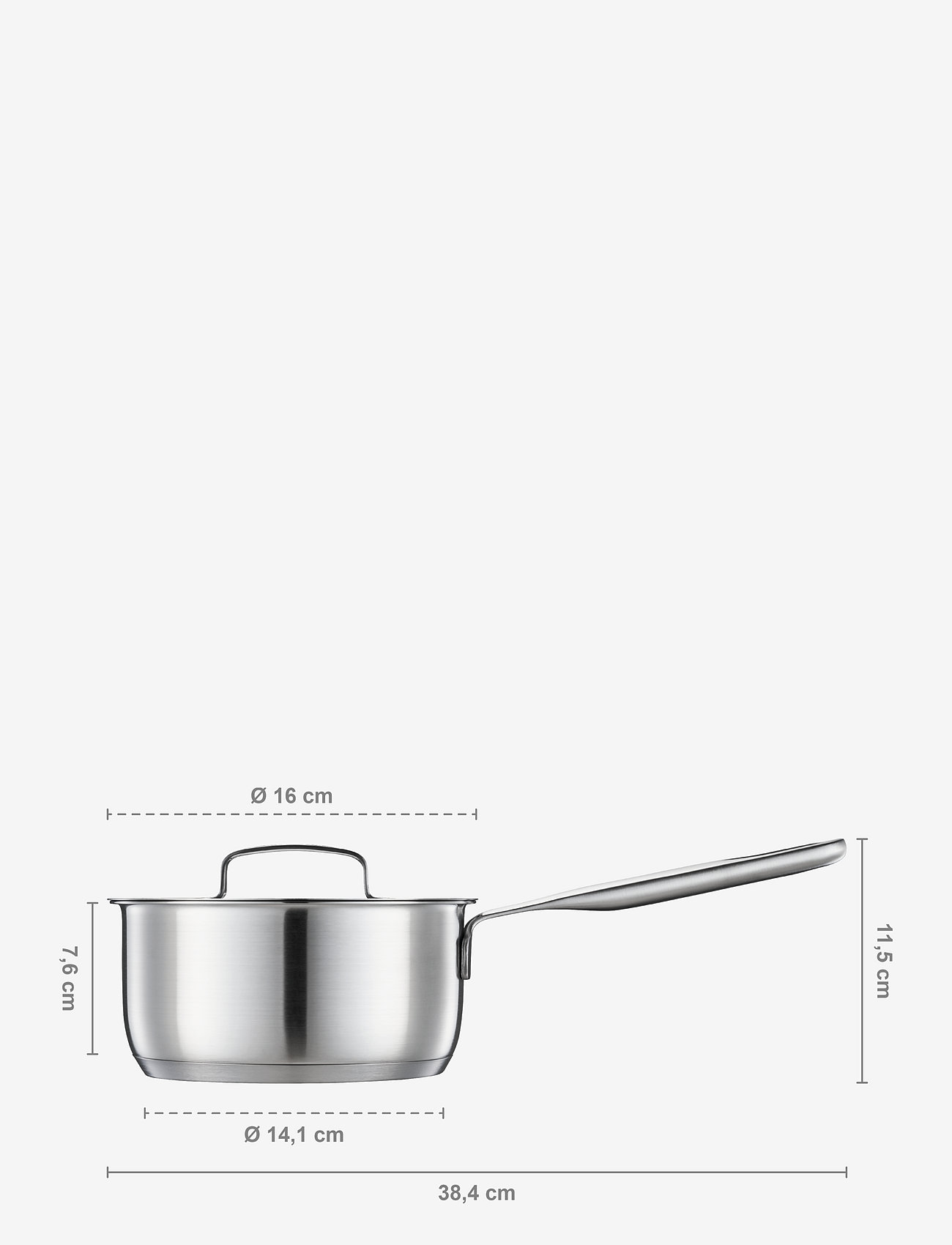 Fiskars - All steel saucepan 1.5l - kasseroller - steel - 4