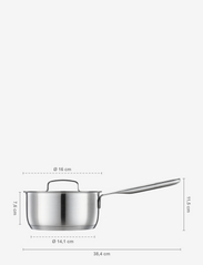 Fiskars - All steel saucepan 1.5l - kasseroller - steel - 3