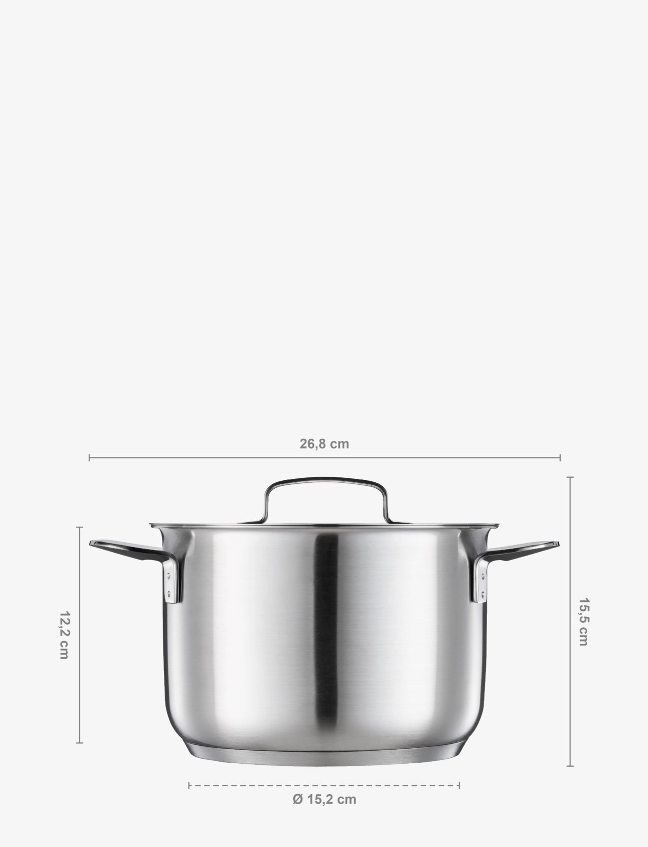 Fiskars - All steel stew 3.0l - gryder - steel - 5