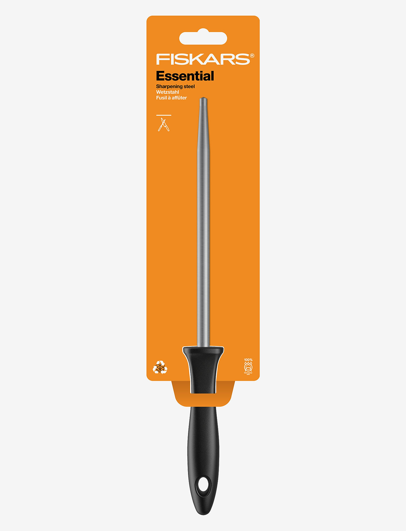 Fiskars - Essential Sharpening steel 20cm - die niedrigsten preise - black - 1