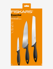 Fiskars - Essential Starter set 3pcs - najniższe ceny - black - 1