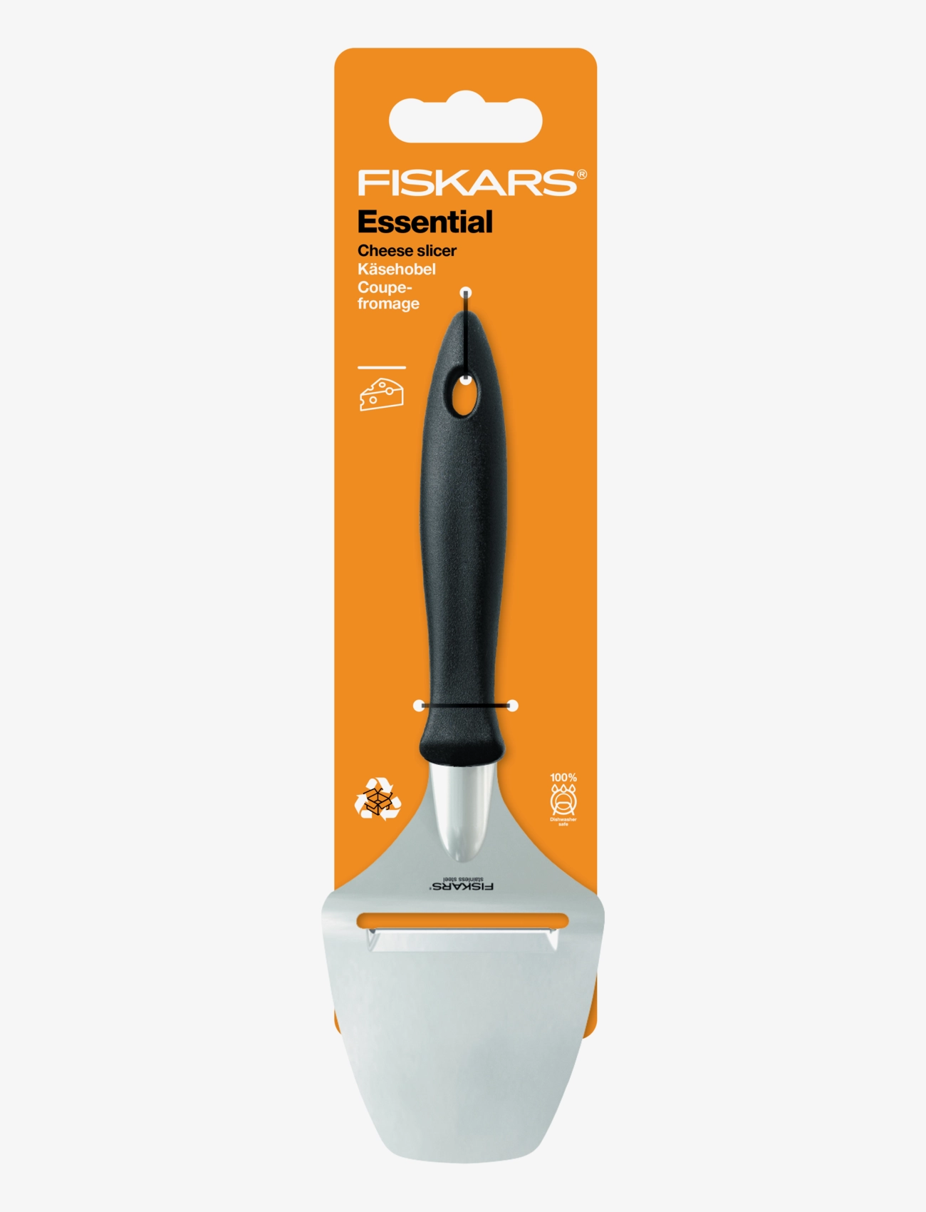 Fiskars - Essential Cheese slicer hard - de laveste prisene - black - 1
