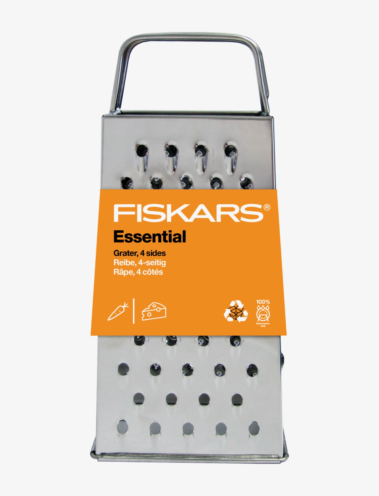Fiskars - Essential Grater 4 sides, NEW - madalaimad hinnad - black - 1