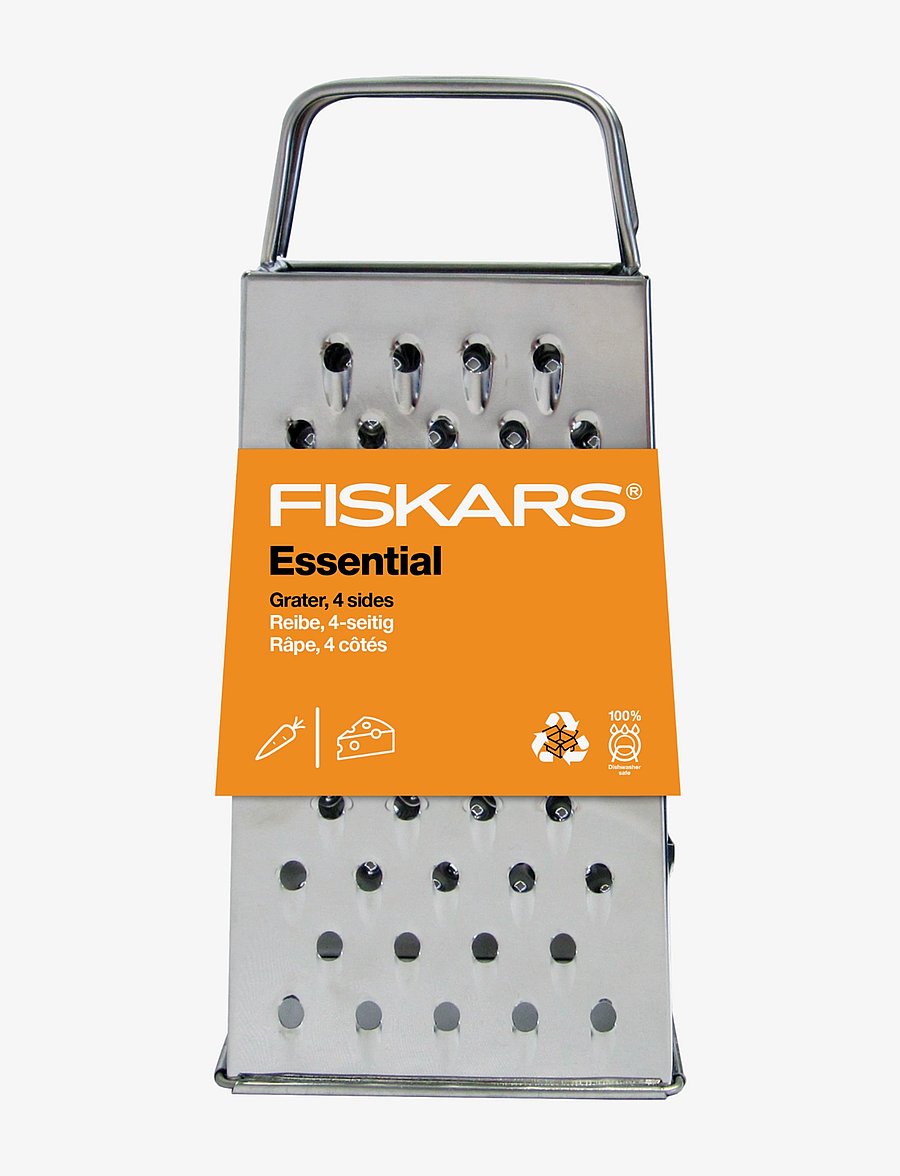 Fiskars - Essential Grater 4 sides, NEW - riivid - black - 1