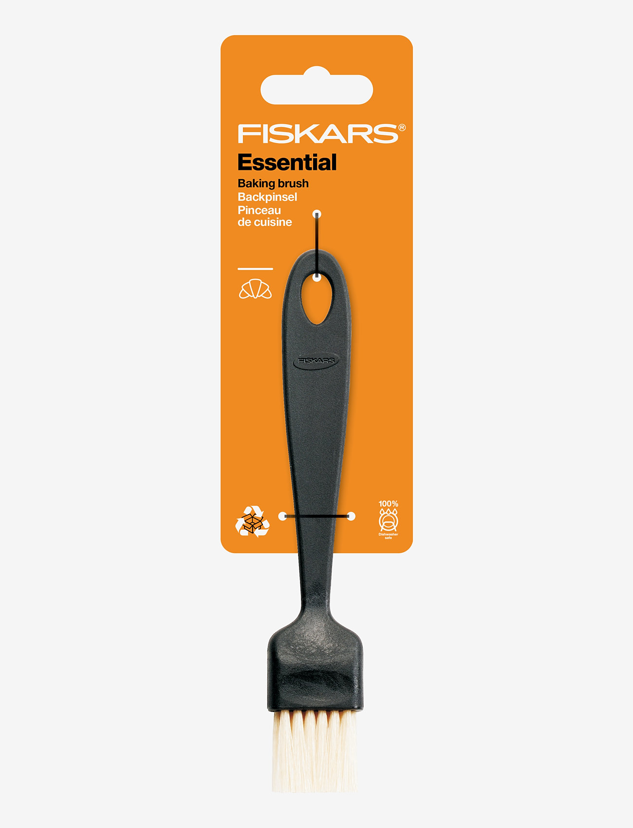 Fiskars - Essential Baking brush - lägsta priserna - black - 1