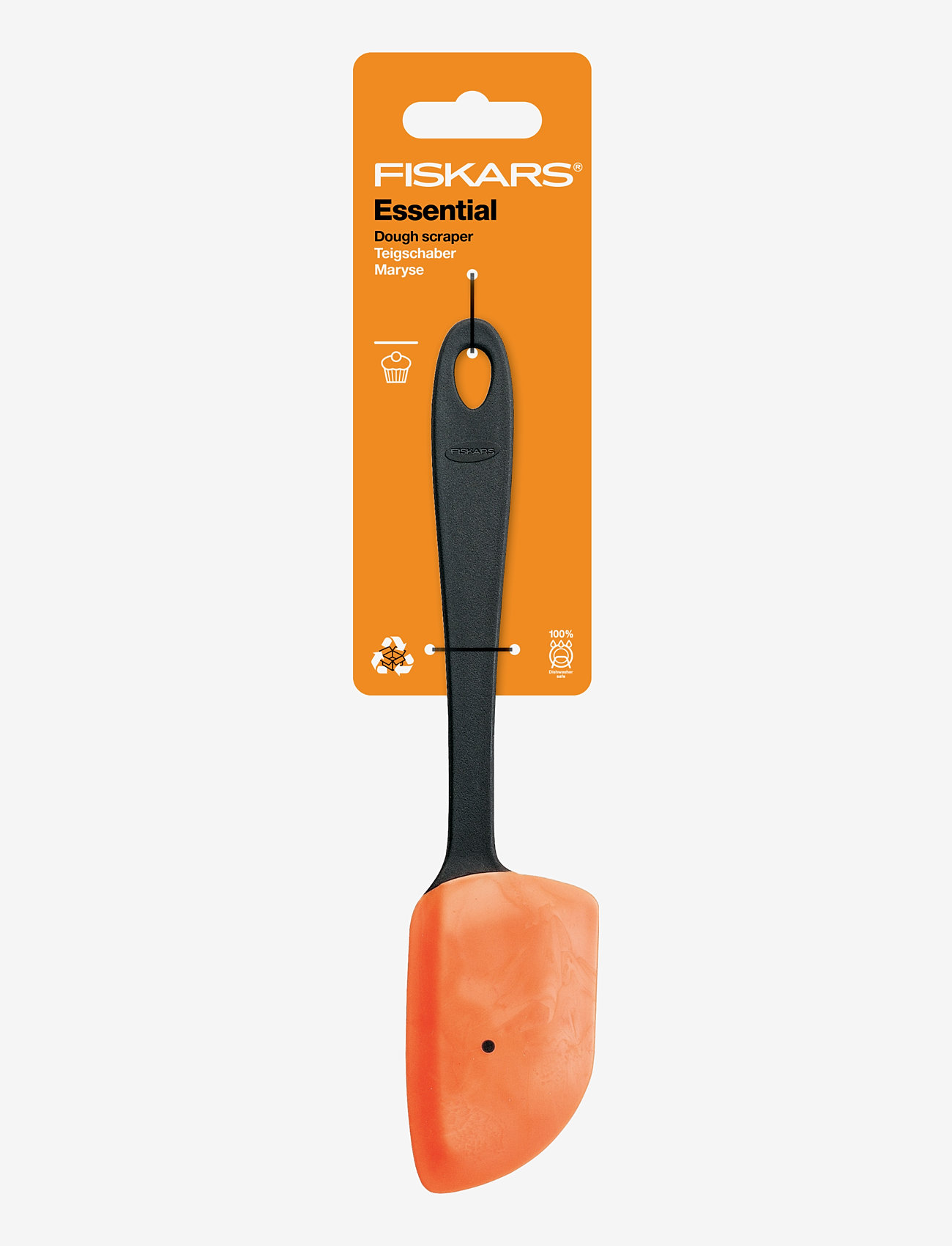 Fiskars - Essential Dough scraper - köp efter pris - black - 1