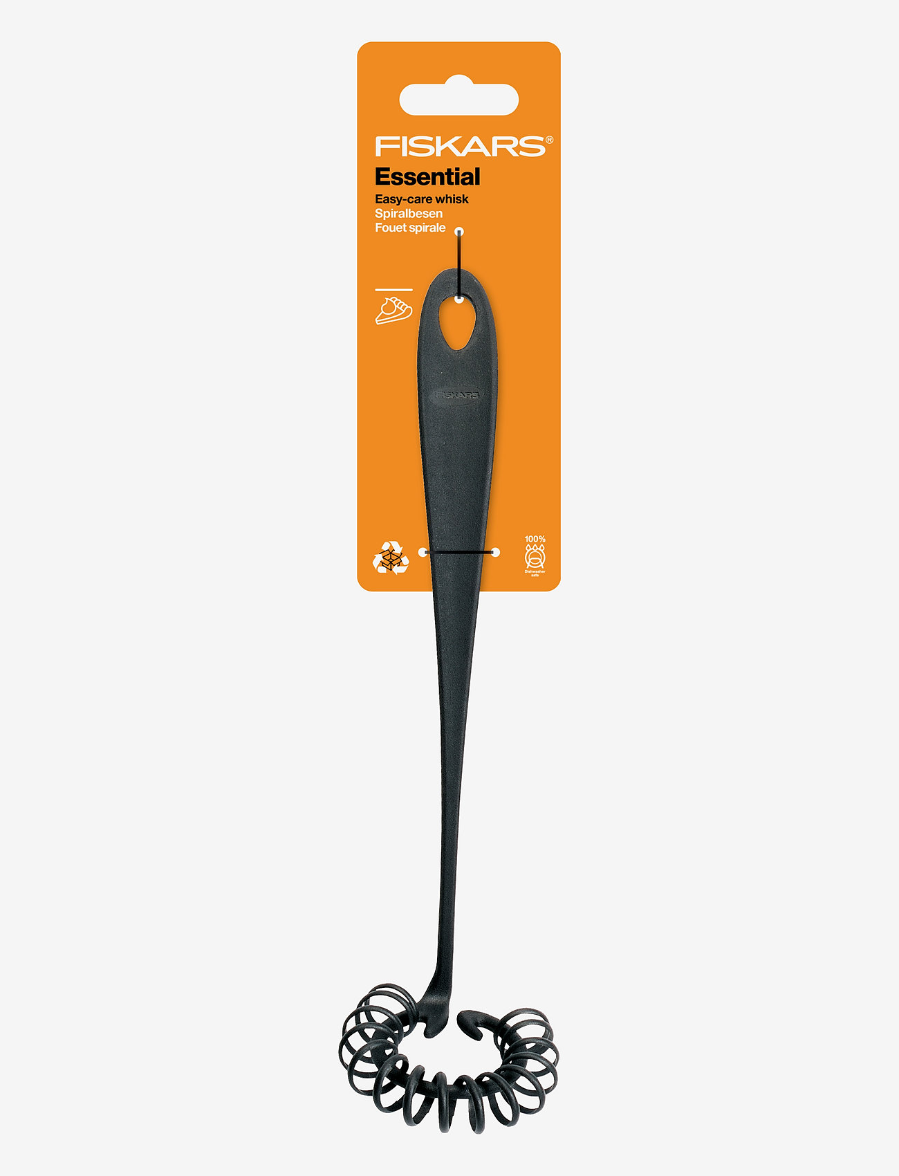 Fiskars - Essential Easycare whisk - black - 1
