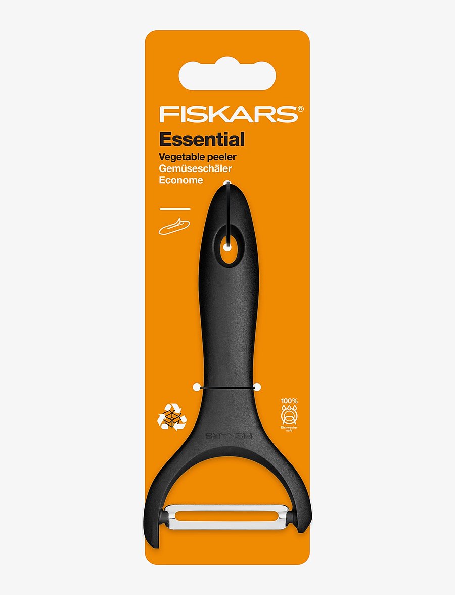 Fiskars - Essential Yshaped peeler - kartulikoorijad - black - 2