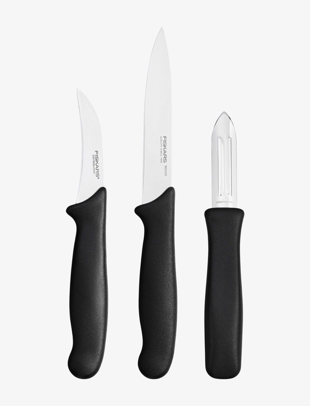 FISKARS Essential Peeling Set 3Pcs Schwarz - One Size - Unisex