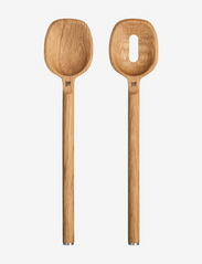 Fiskars - The Nordic region spoons 2-pack - salladsbestick - natural wood - 0