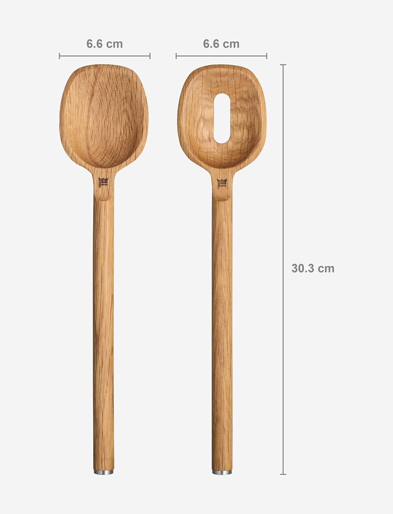 Fiskars - The Nordic region spoons 2-pack - salladsbestick - natural wood - 1