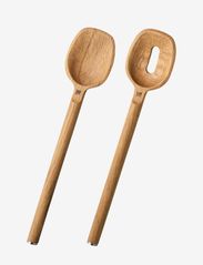 Fiskars - The Nordic region spoons 2-pack - salladsbestick - natural wood - 2