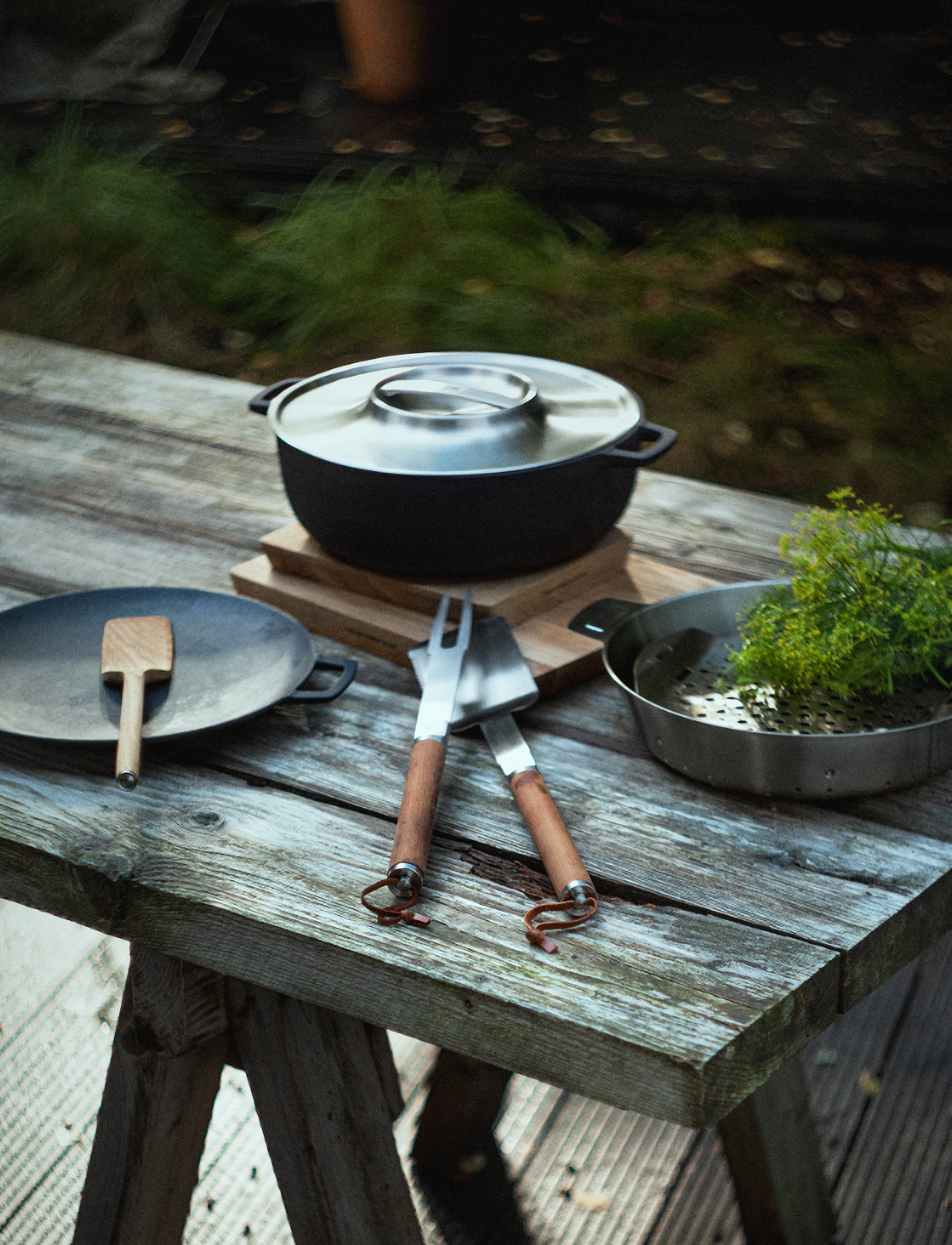 Fiskars - Norden Grill Chef Tongs - natural - 4