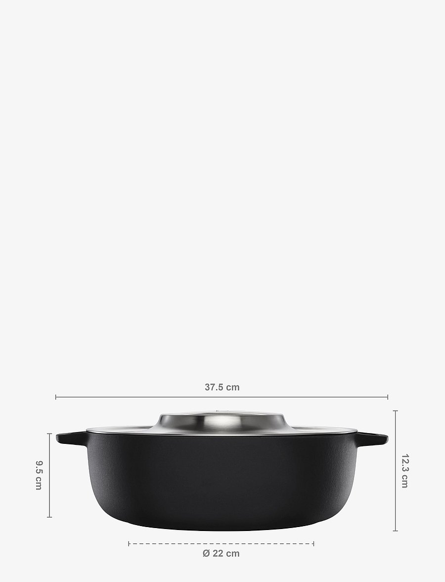 Fiskars - Norden Grill Chef Pot 30cm w/lid - black - 5