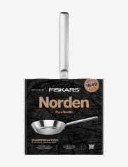 Fiskars - Norden Steel Frying Pan 24cm Uncoated - paistinpannut - stainless steel - 4