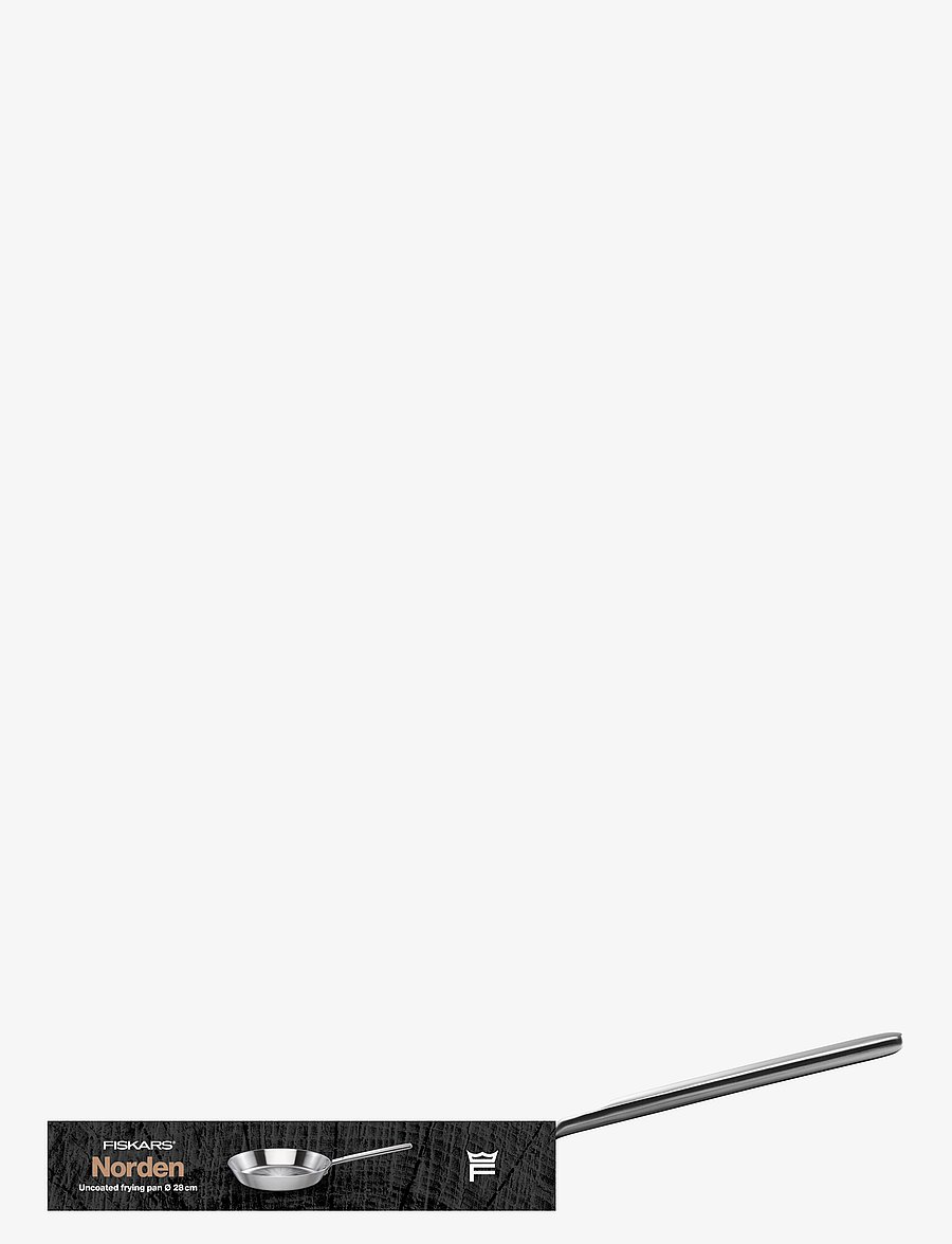 Fiskars - Norden Steel Frying Pan 28cm Uncoated - praepannid ja pannid - stainless steel - 5