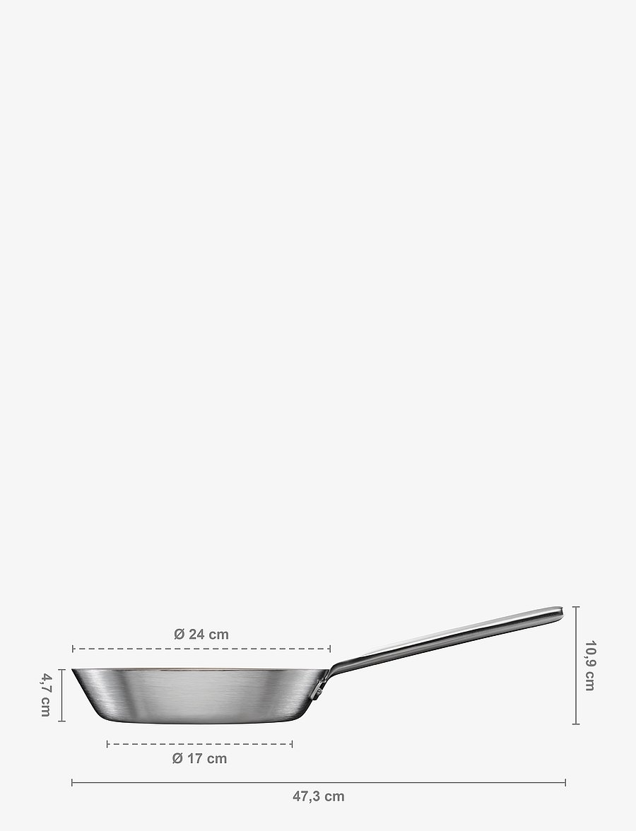 Fiskars - Norden Steel Frying Pan 24cm Coated - osta hinna alusel - stainless steel - 2