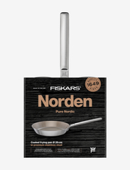 Fiskars - Norden Steel Frying Pan 26cm Coated - paistinpannut - stainless steel - 4