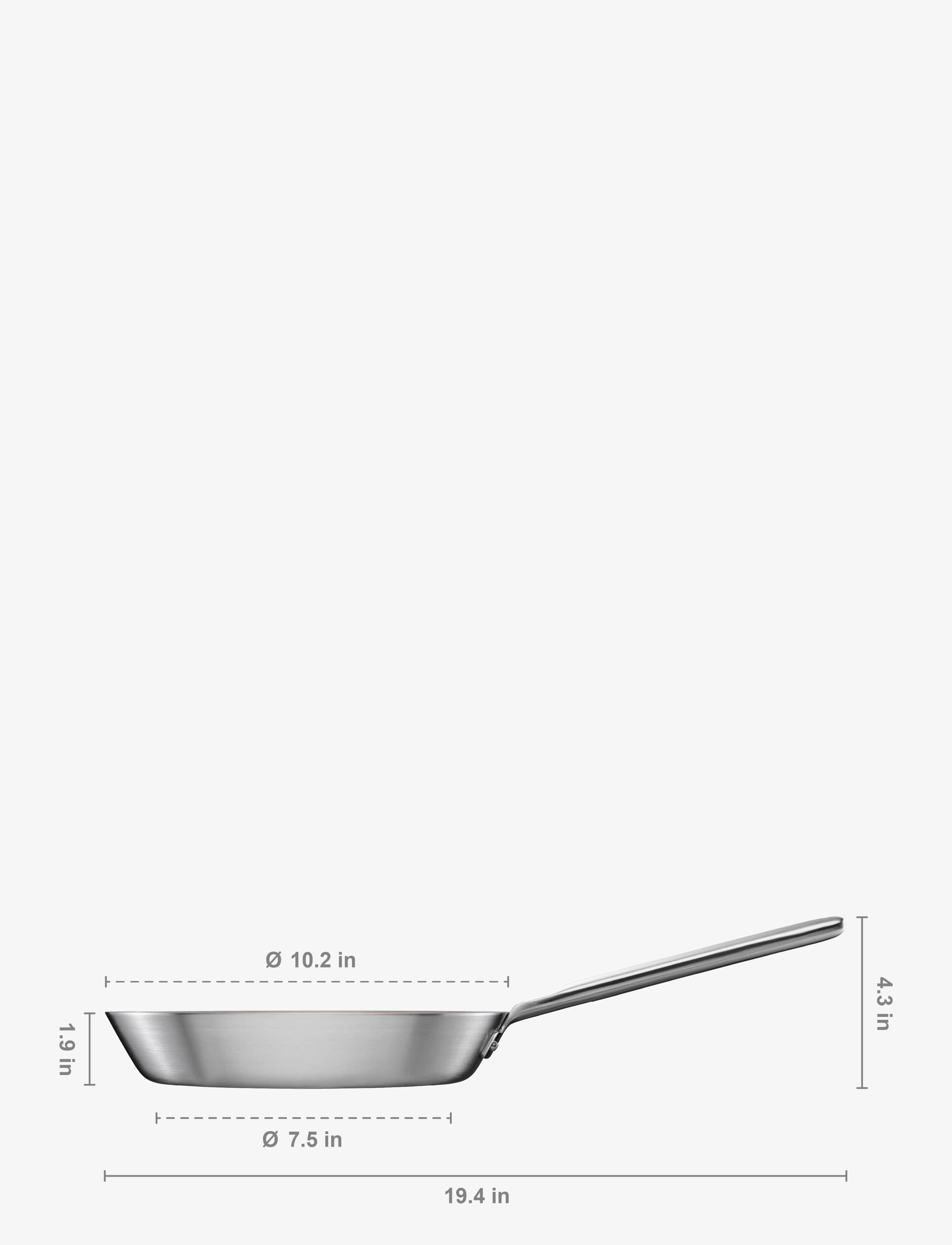 Fiskars - Norden Steel Frying Pan 28cm Coated - køb efter pris - stainless steel - 2