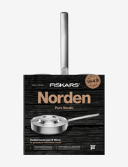 Fiskars - Norden Steel Sauté Pan 26cm Coated w/Lid - paistokasarit - stainless steel - 5