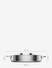 Fiskars - Norden Steel Roasting Dish 28cm Coated - fødselsdagsgaver - stainless steel - 1