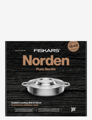 Fiskars - Norden Steel Roasting Dish 28cm Coated - fødselsdagsgaver - stainless steel - 4