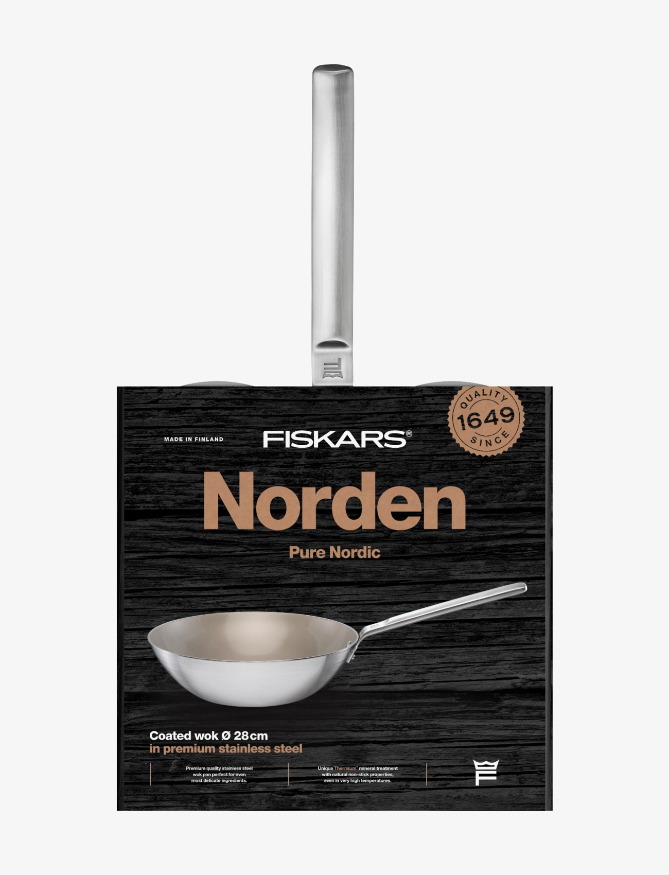 Fiskars - Norden Steel Wok 28cm Coated - stainless steel - 4