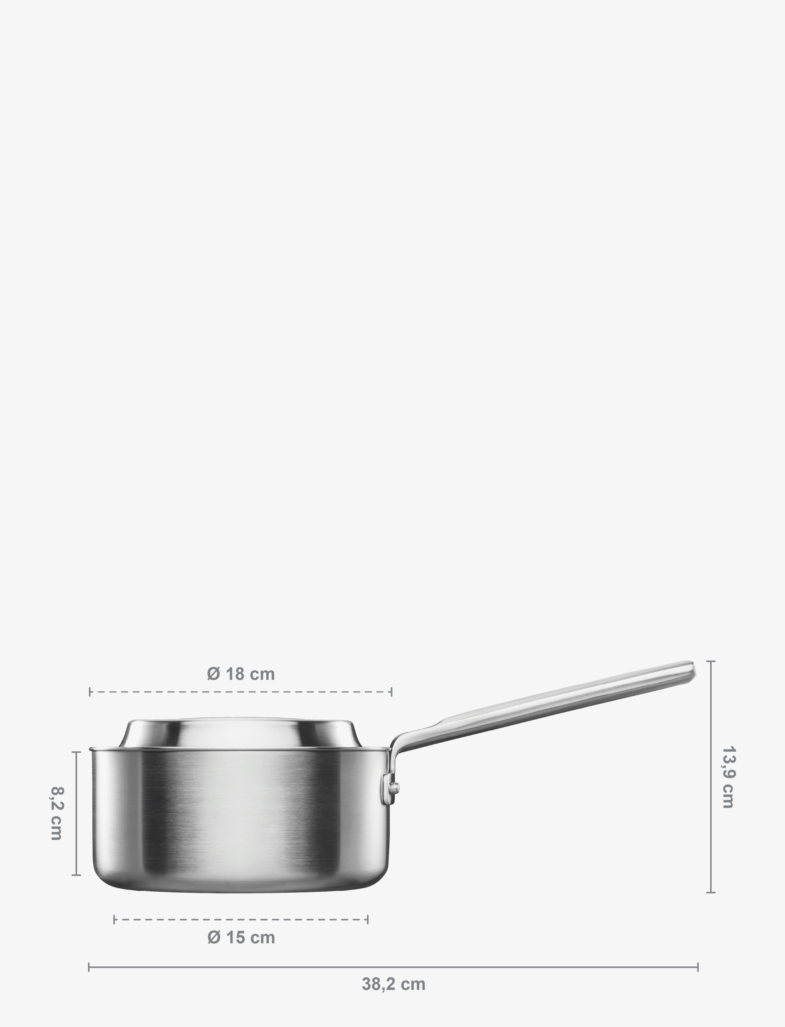 Fiskars - Norden Steel Saucepan 2.5L Uncoated - stainless steel - 1