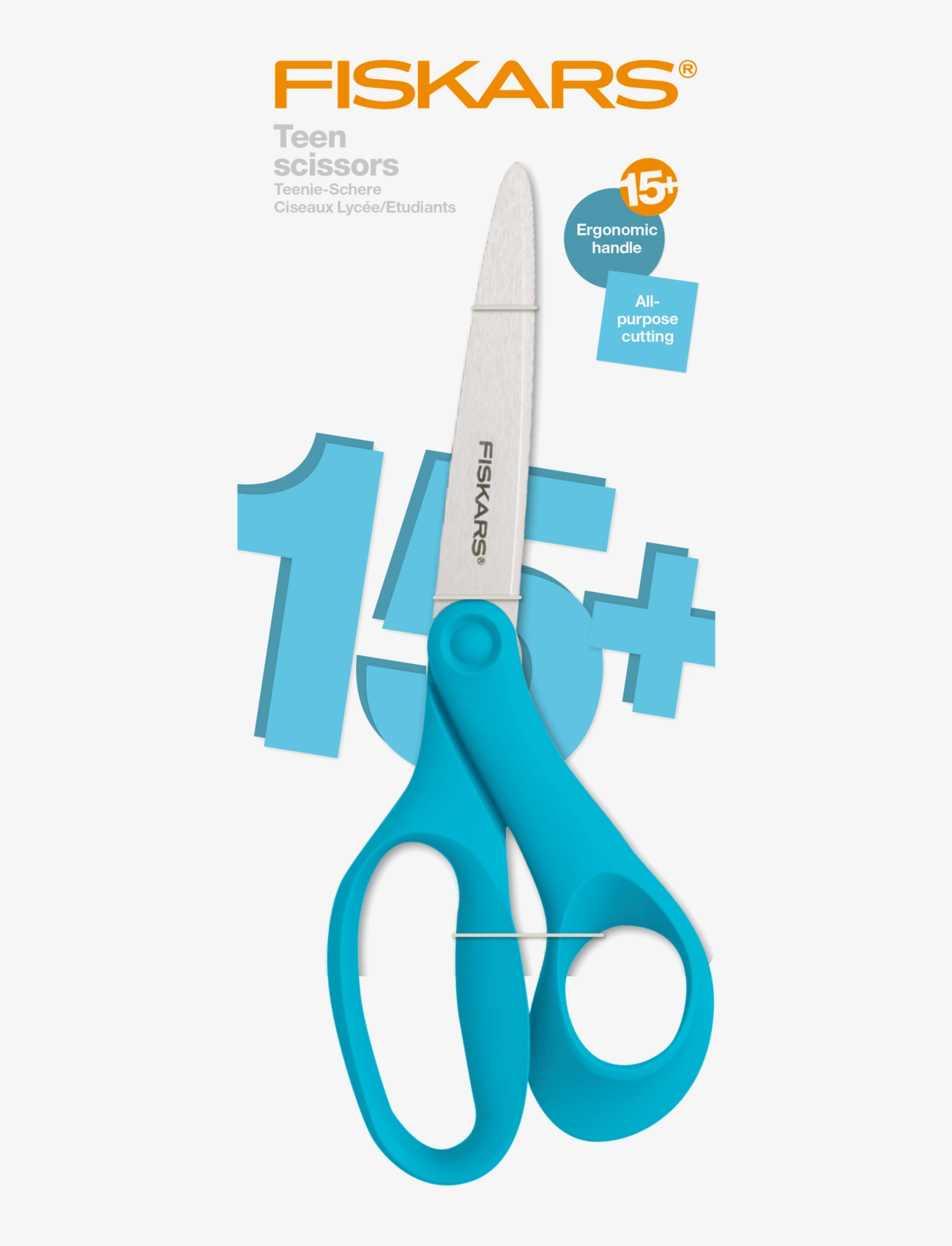 Fiskars - GRAD Teen Scissors 20cm Teal 6/36 16L - turquoise - 3