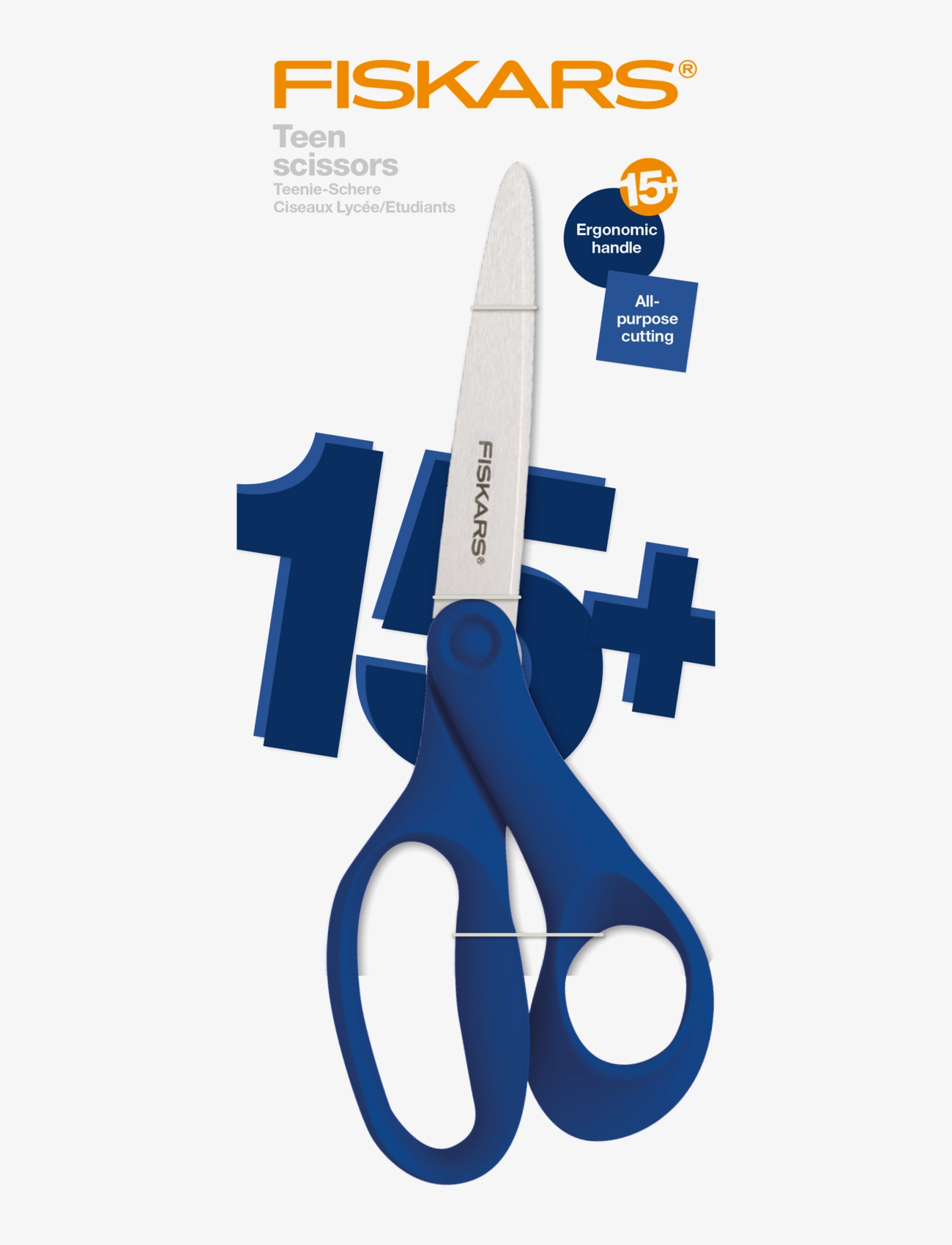 Fiskars - GRAD Teen Scissors 20cm  6/36 16L - blue - 2