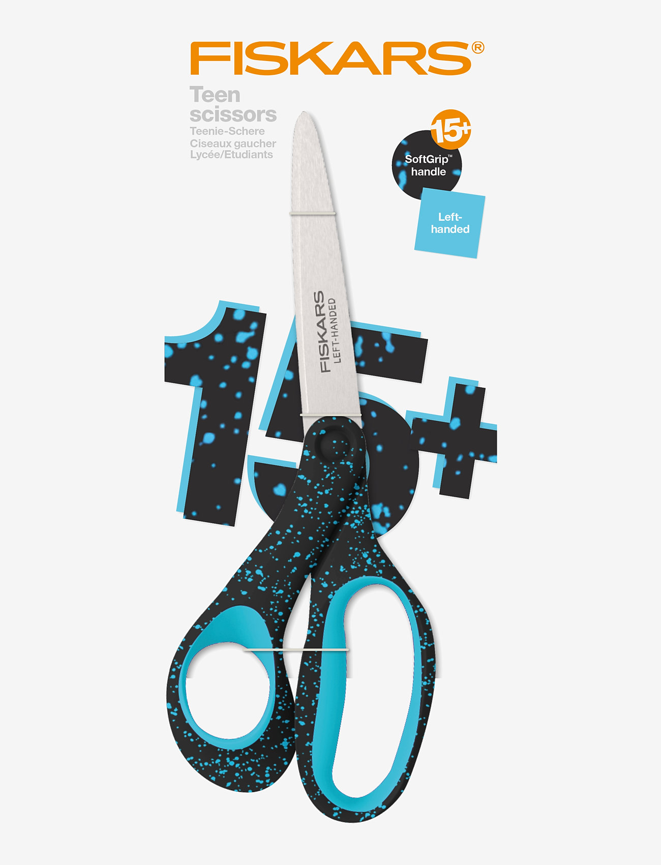 Fiskars - GRAD SPRAY Scissors 20cm Teal Left SG - laveste priser - turquoise - 0