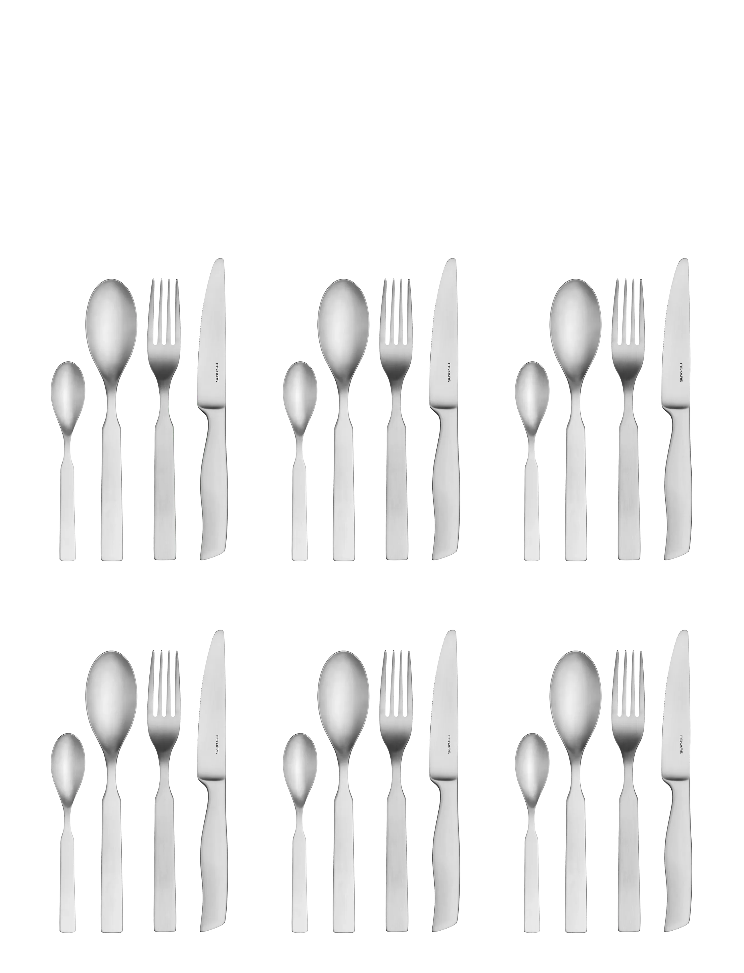 Fiskars - All Steel main cutlery gift box 24set - bestiksæt - silver - 2