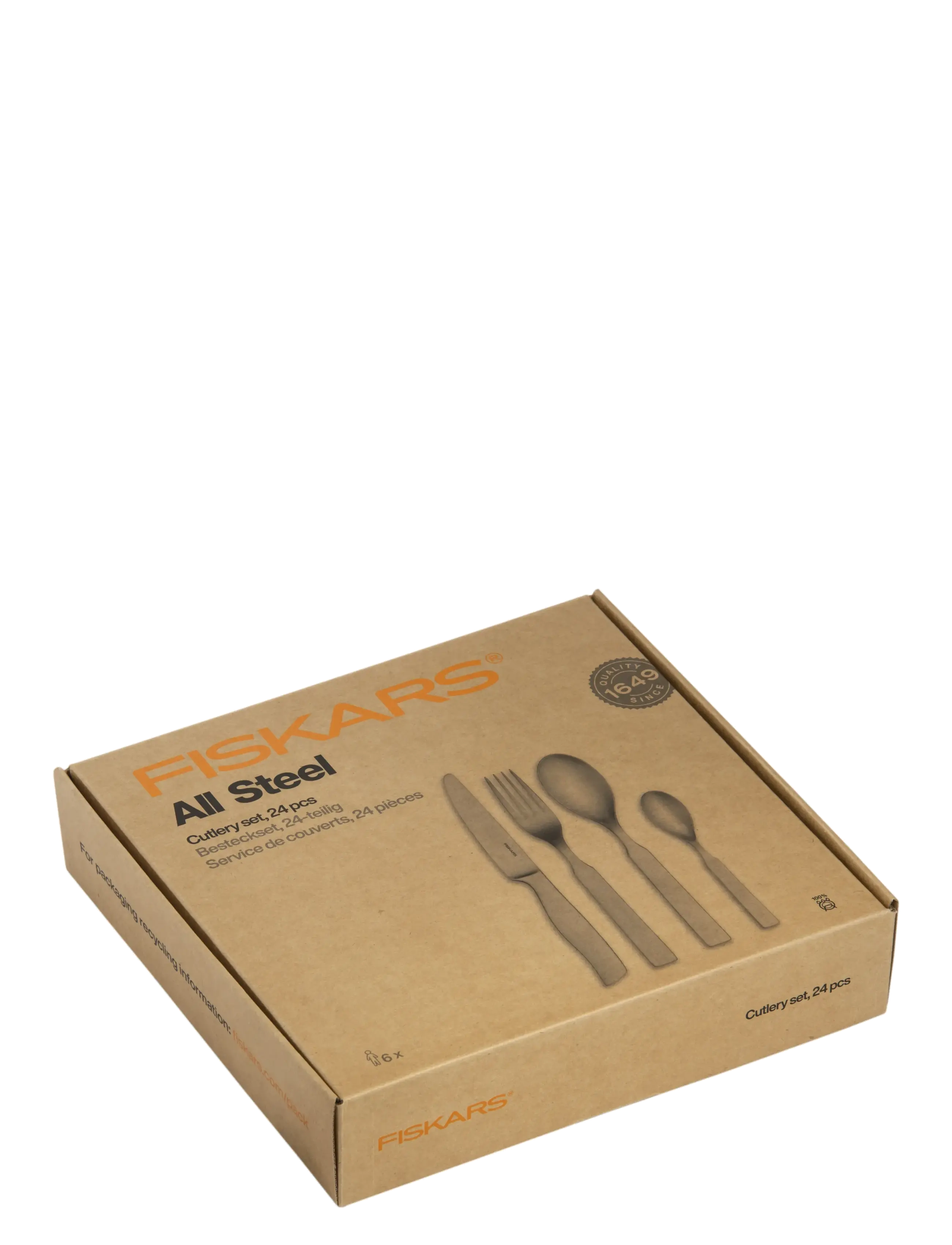Fiskars - All Steel main cutlery gift box 24set - bestiksæt - silver - 3