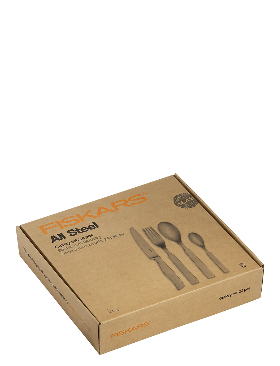 Fiskars - All Steel main cutlery gift box 24set - söögiriistakomplektid - silver - 3
