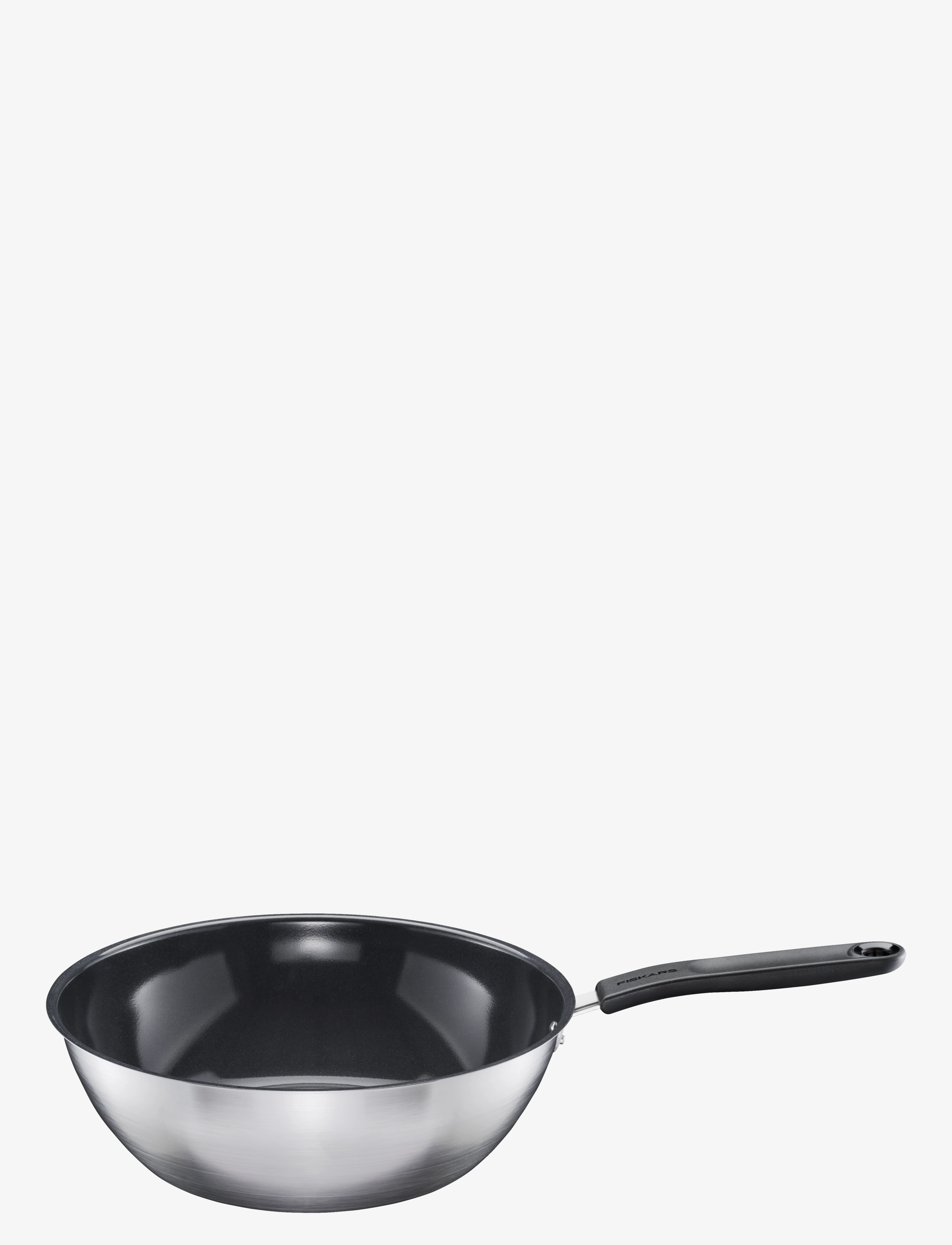 Fiskars Ff Wok Pan 28Cm Ceramic Coated, Wok, Sort, Str: Ø 28 CM