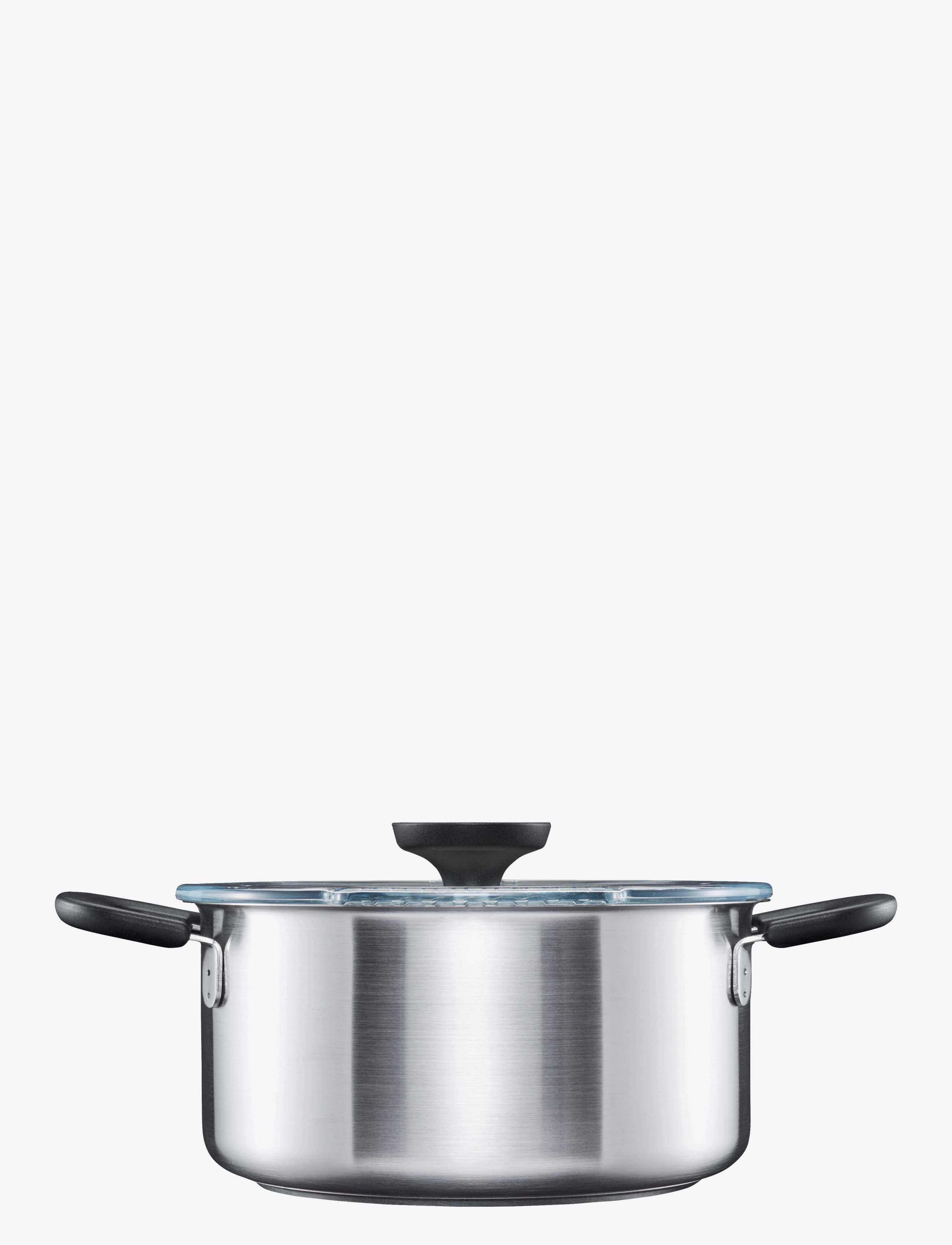 Fiskars Ff Casserole 3,0L New Lid, Casserole Ret o, Sølv, Str: 3 L