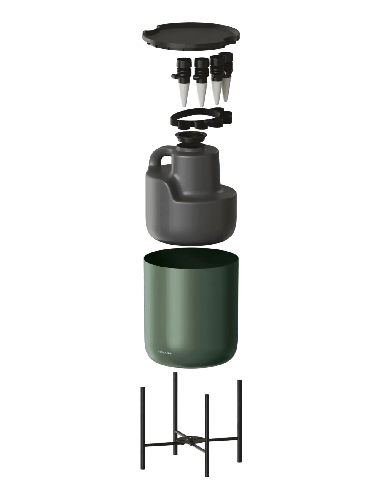 Fiskars - Plant Care Watering System - green / black - 2