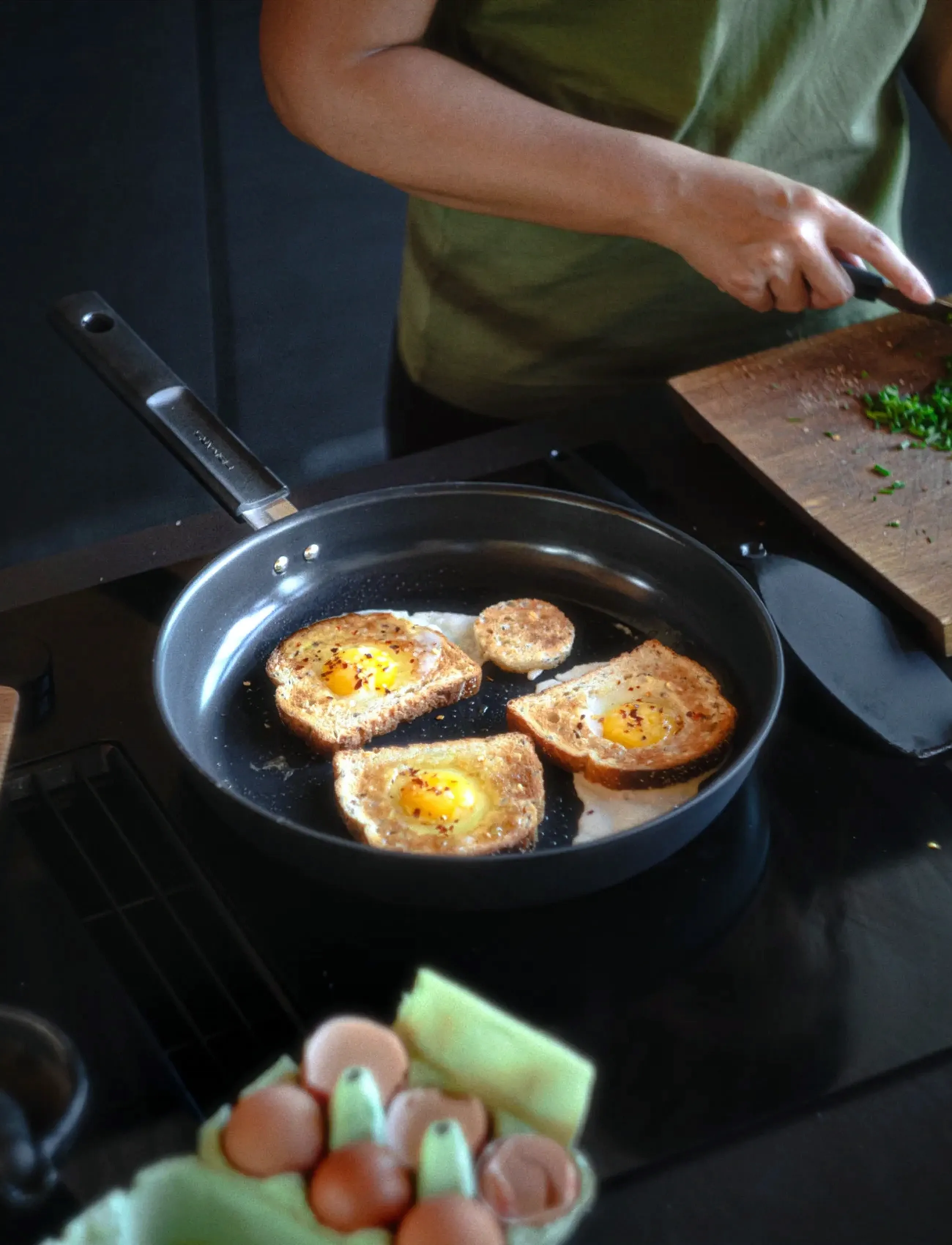 Fiskars Hard Face Frying Pan 30Cm, Ø 30 cm, Pots & Pans, Schwarz - Homeware