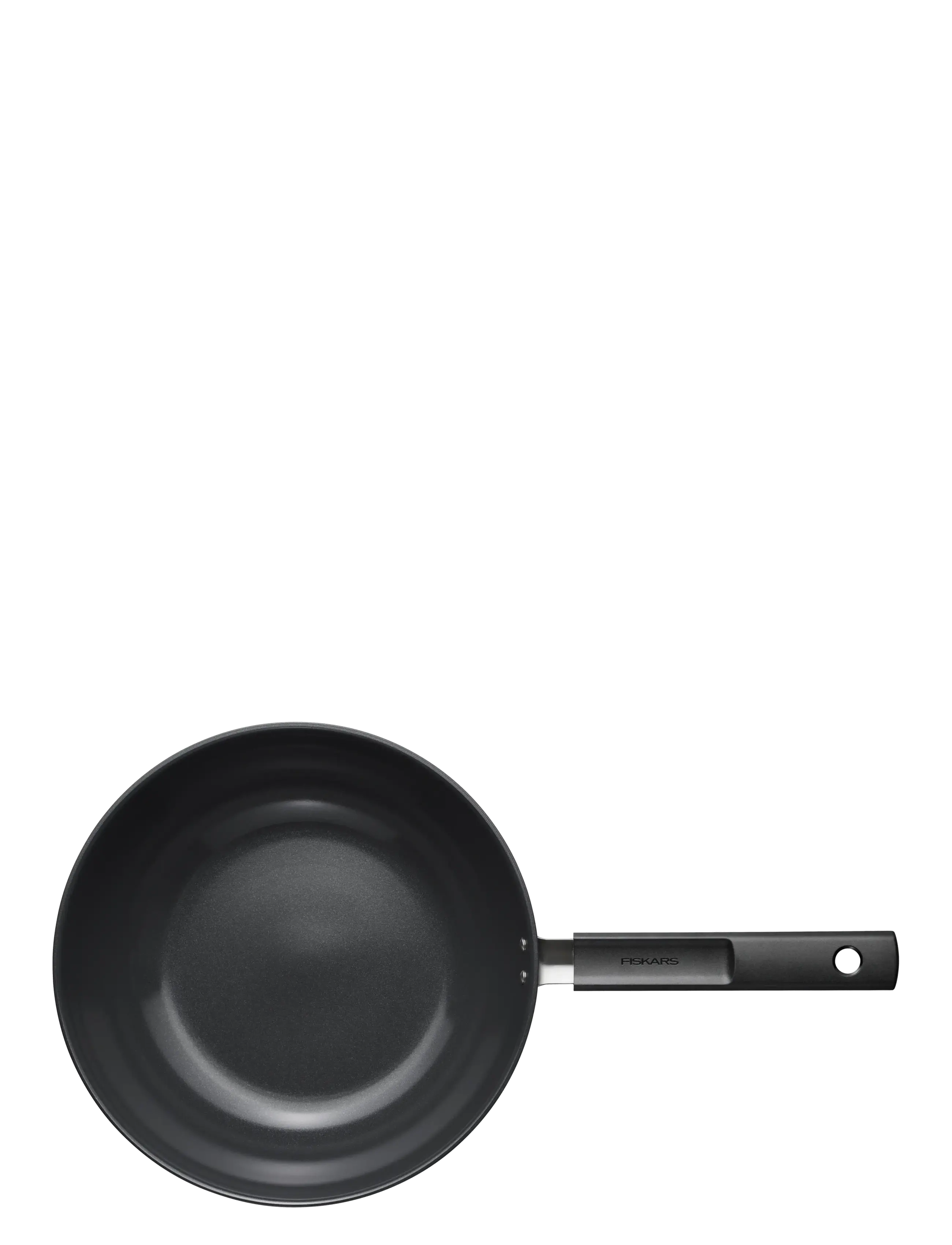 Fiskars - Hard Face wok 28cm/4,5L - woks - black - 1