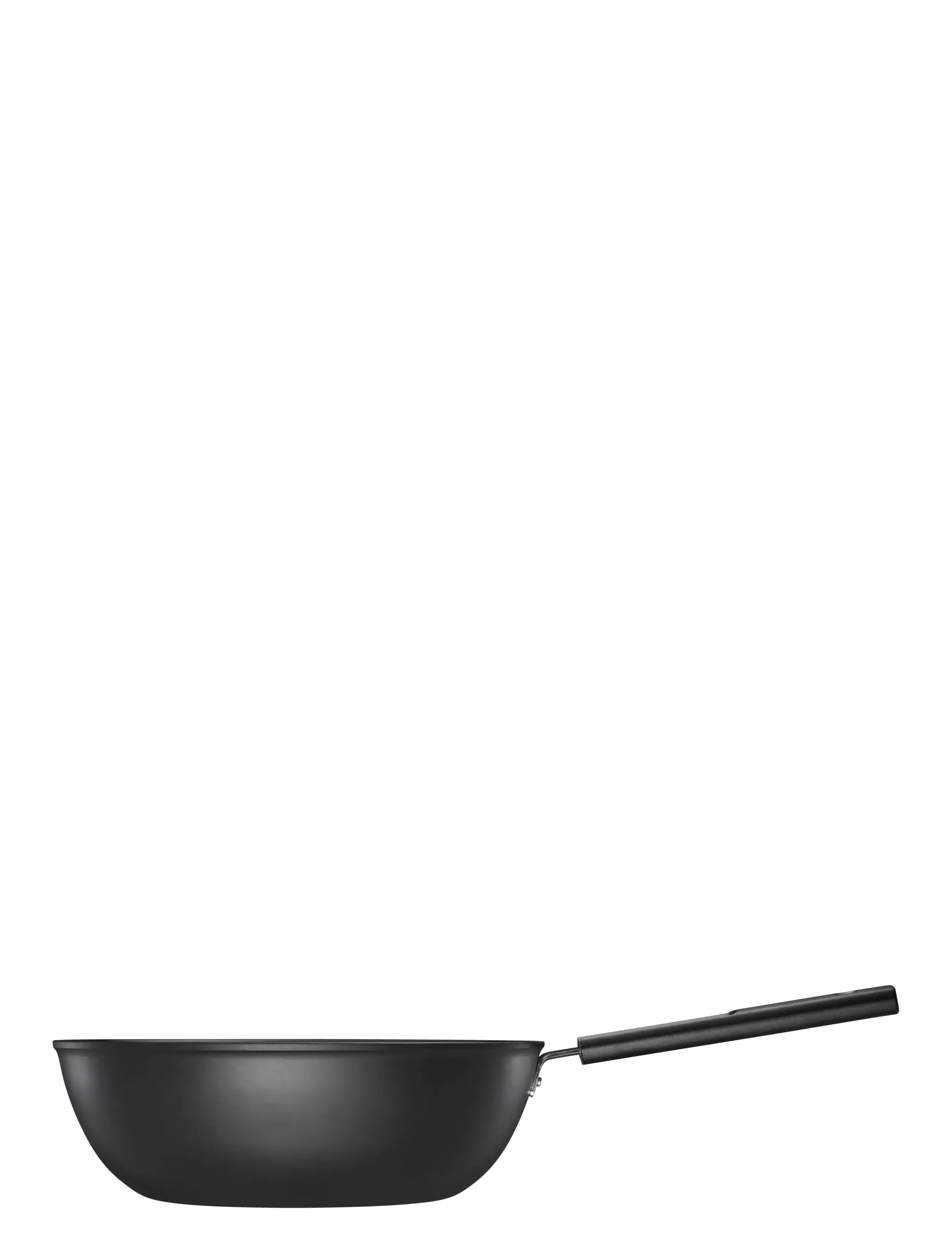 Fiskars - Hard Face wok 28cm/4,5L - woks - black - 2