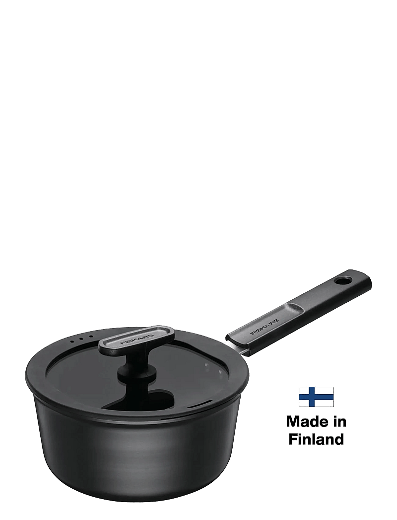 Fiskars - Hard Face saucepan 1,8L w/lid - paistokasarit - black - 1