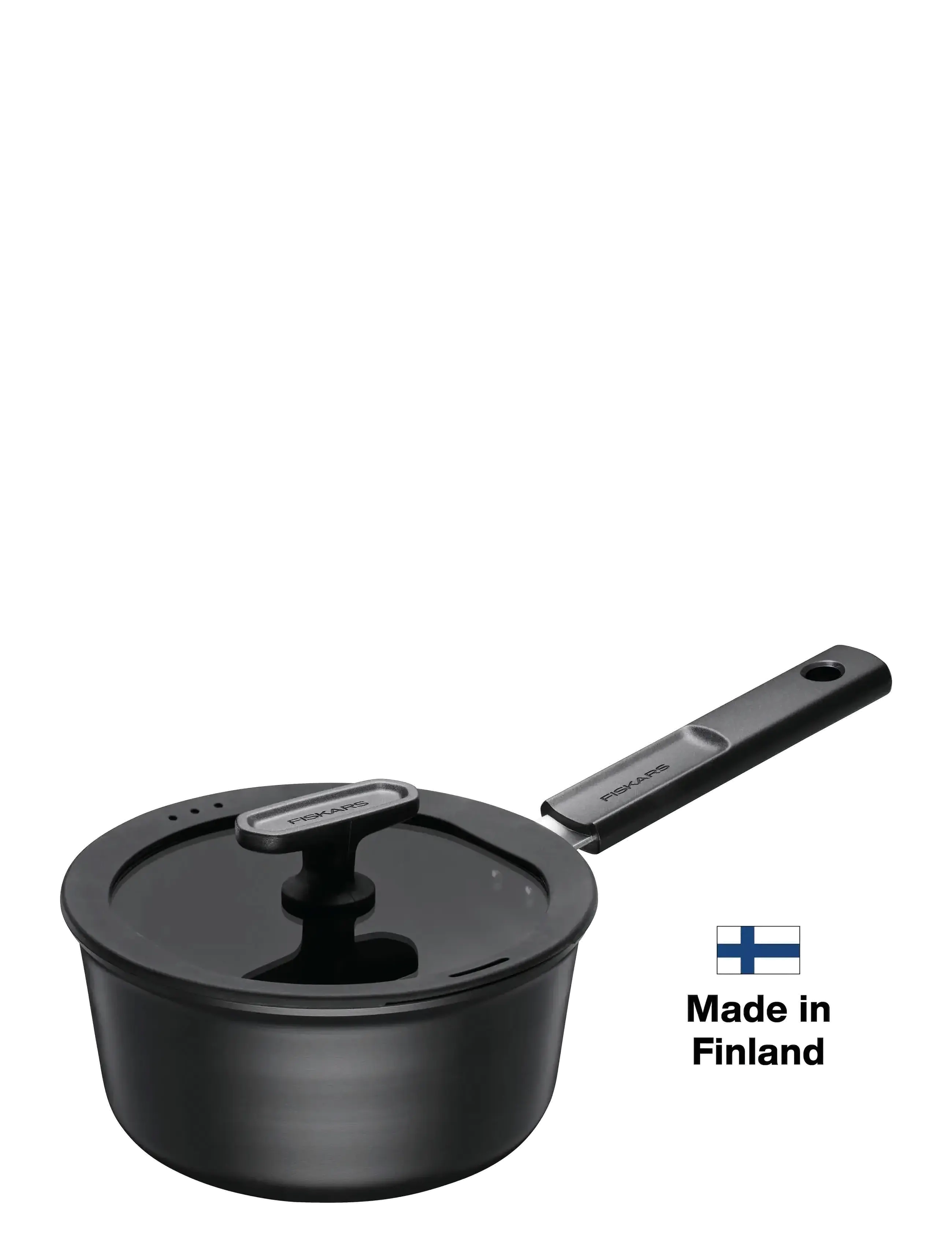Fiskars Hard Face saucepan 1,8L w/lid - Deals - BLACK / black