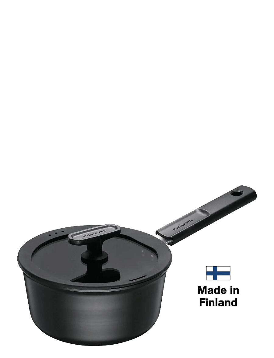 Fiskars - Hard Face saucepan 1,8L w/lid - paistokasarit - black - 1
