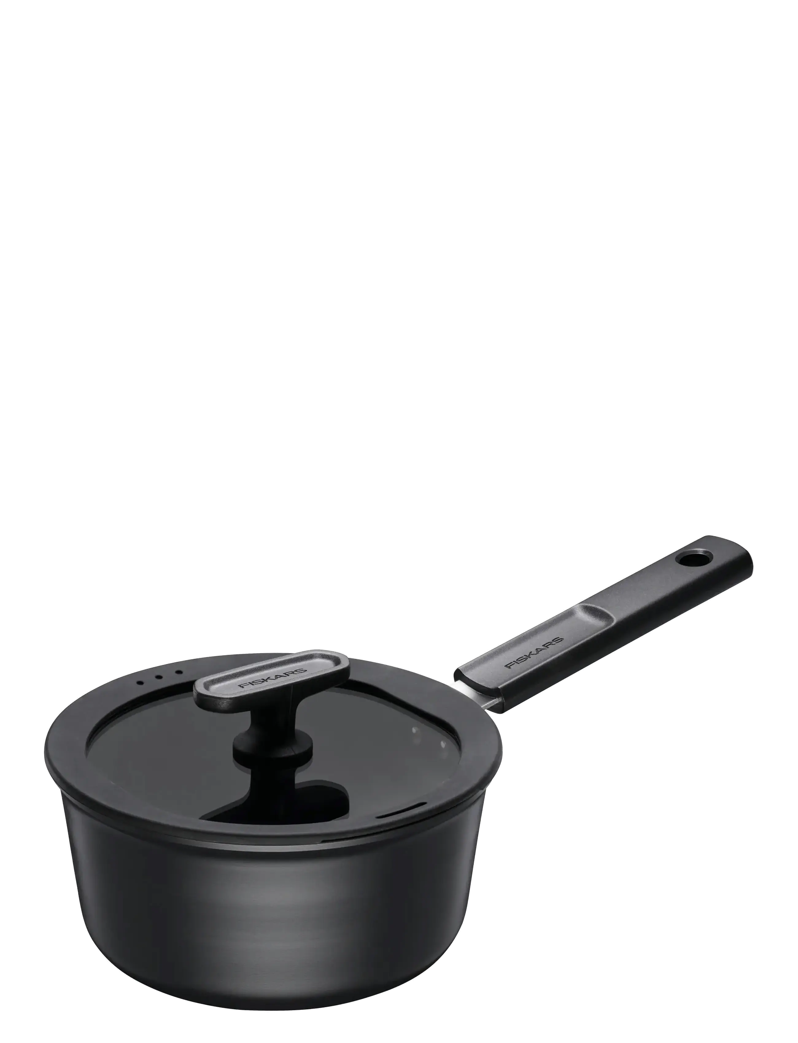 Fiskars - Hard Face saucepan 1,8L w/lid - stoompan inzet en sauteepan - black - 4