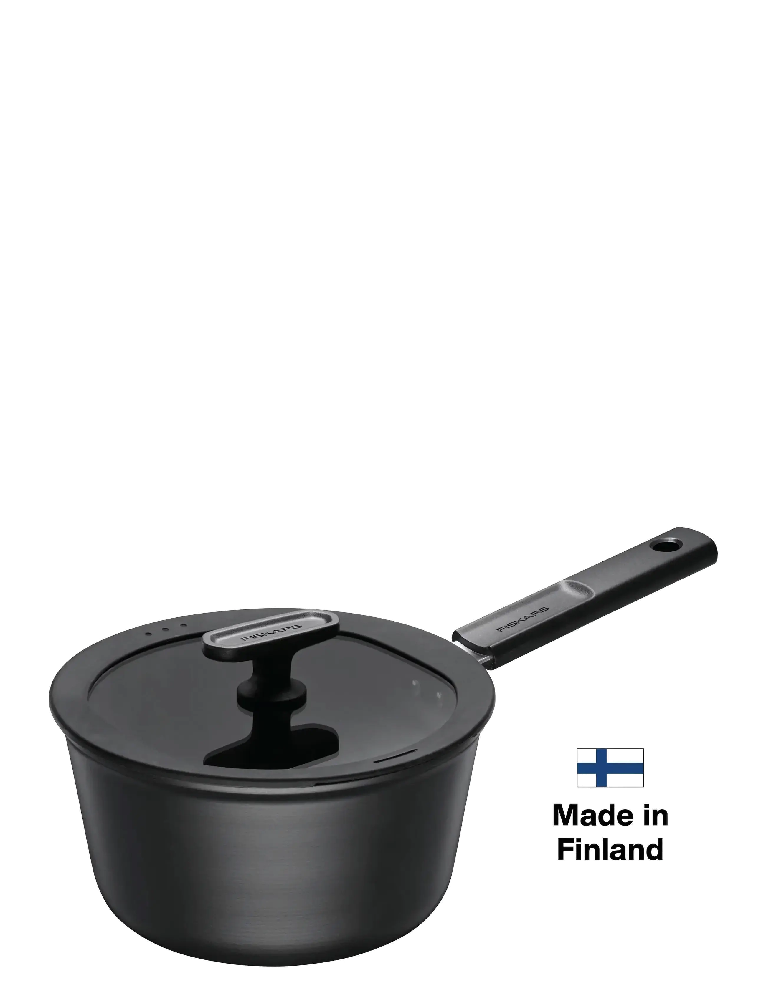 FISKARS Hard Face Saucepan 2,5L W/Lid Schwarz - 2.5 L - Unisex