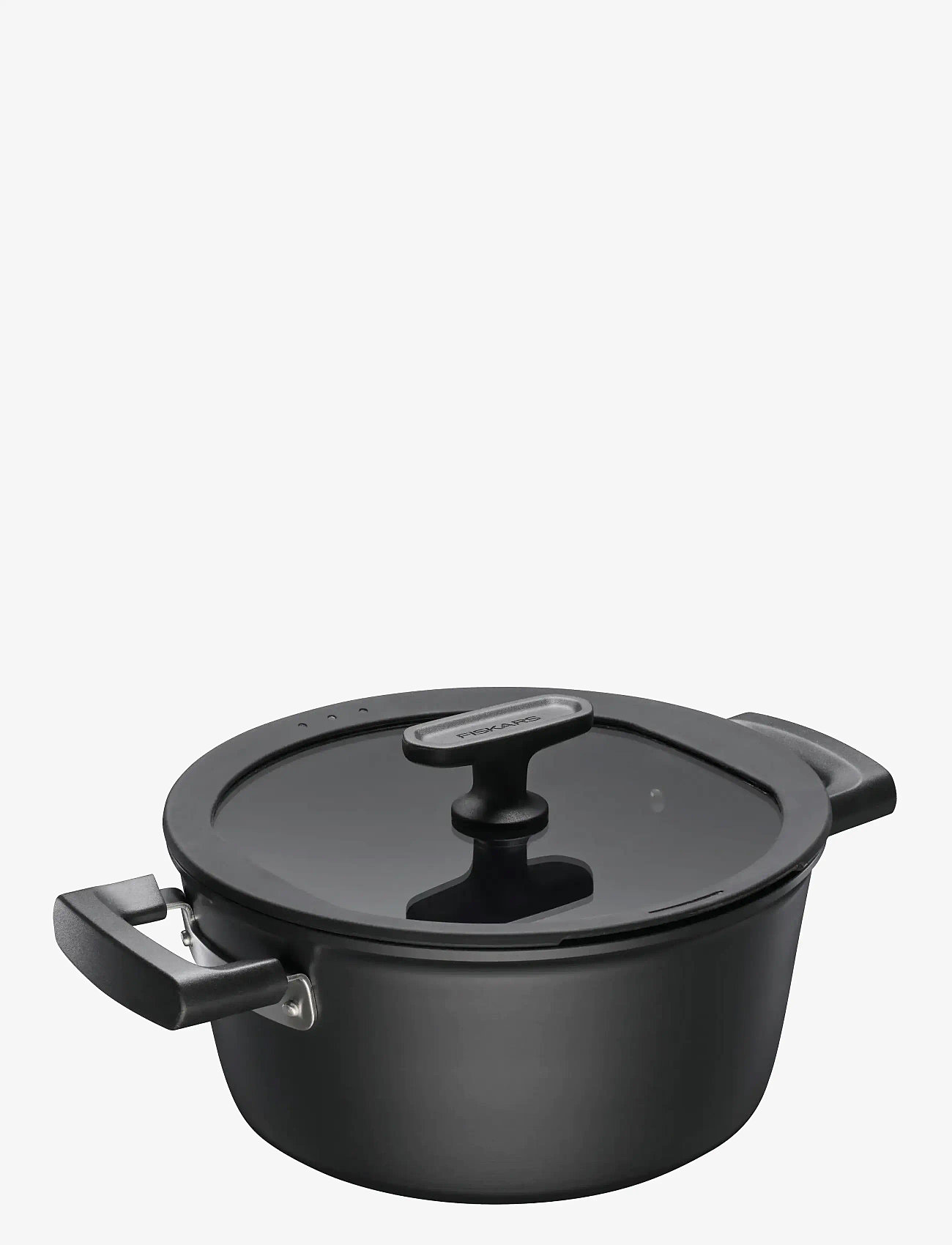 Fiskars - Hard Face casserole 3,5L w/lid - pajad - black - 1