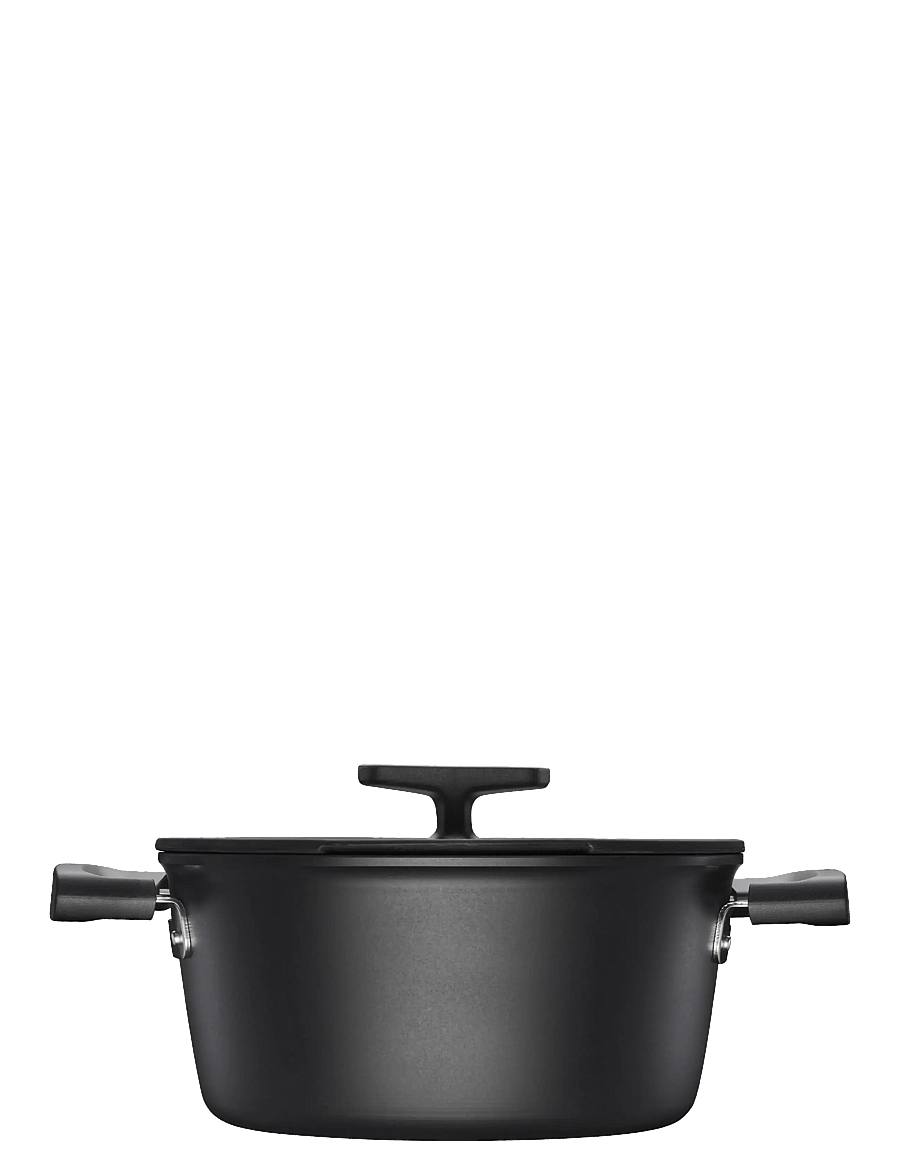 Fiskars - Hard Face casserole 3,5L w/lid - pajad - black - 3