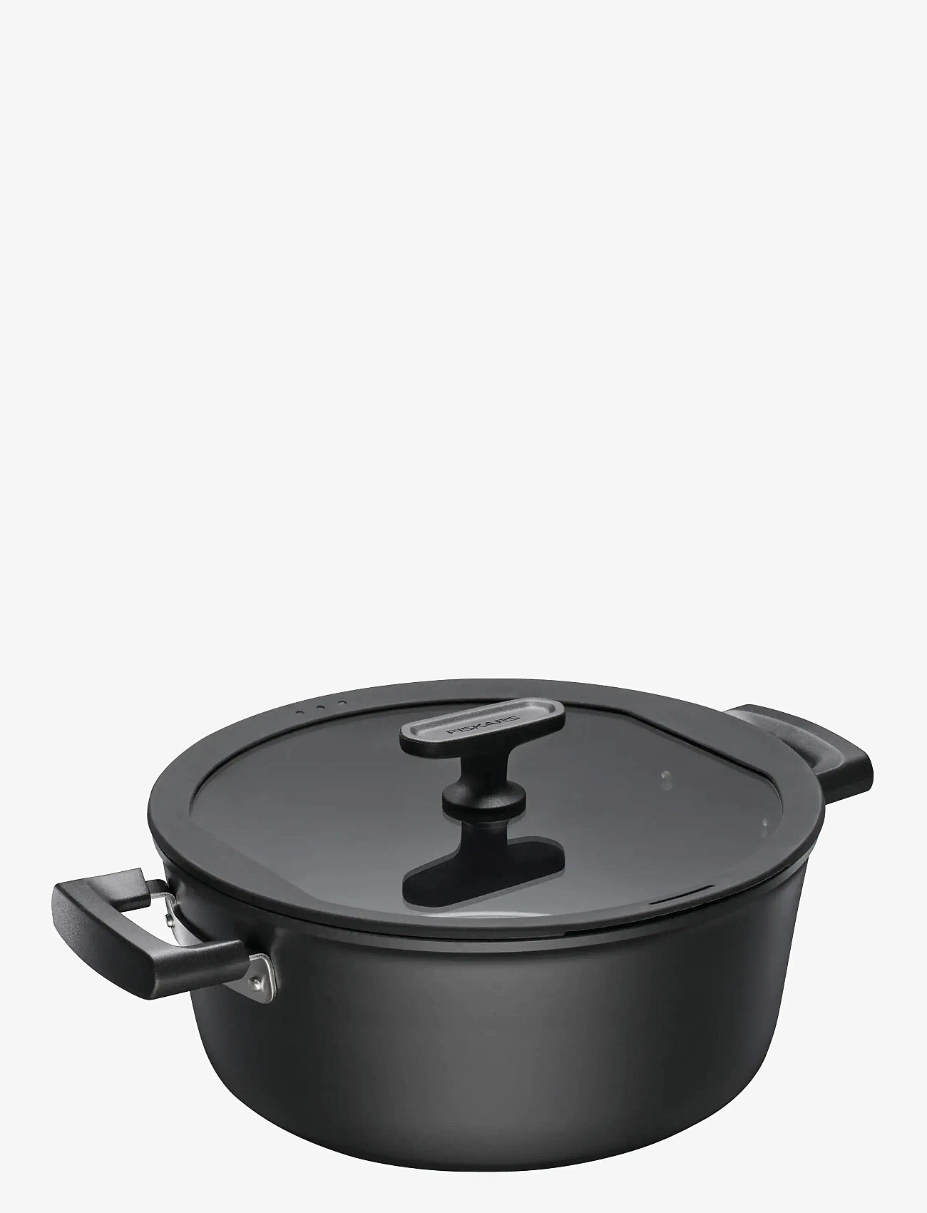 Fiskars - Hard Face casserole 5L w/lid - pajad - black - 1
