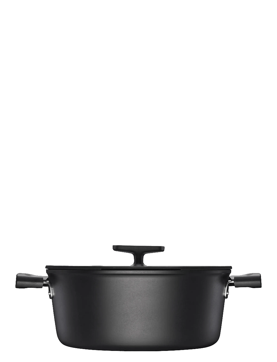 Fiskars - Hard Face casserole 5L w/lid - auflaufformen - black - 3